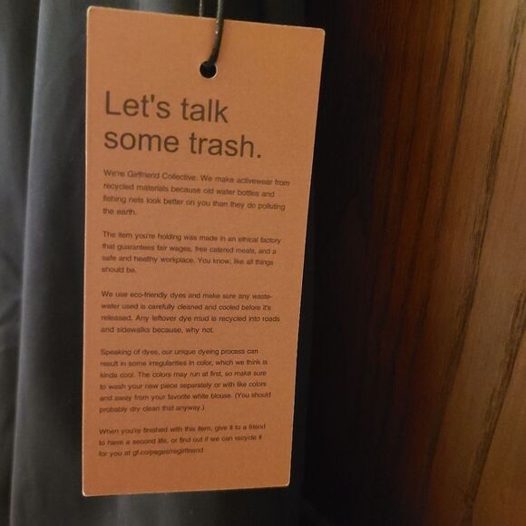 NWT Girlfriend Collective Paloma Dress in Black - Picture 5 of 9